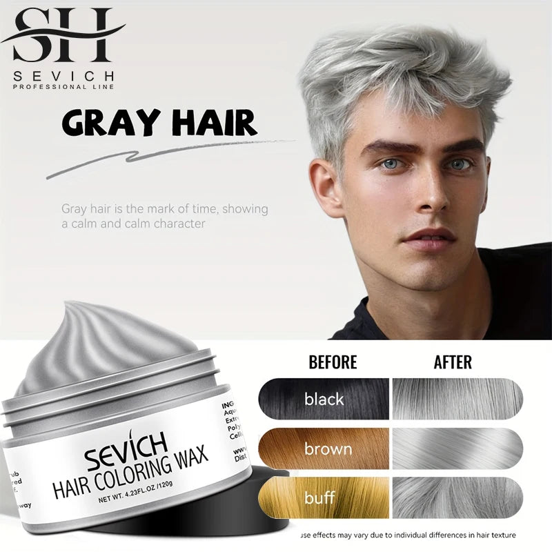 Temporary Hair Coloring Wax | Dye Cream Hair Gel for Hair Styling