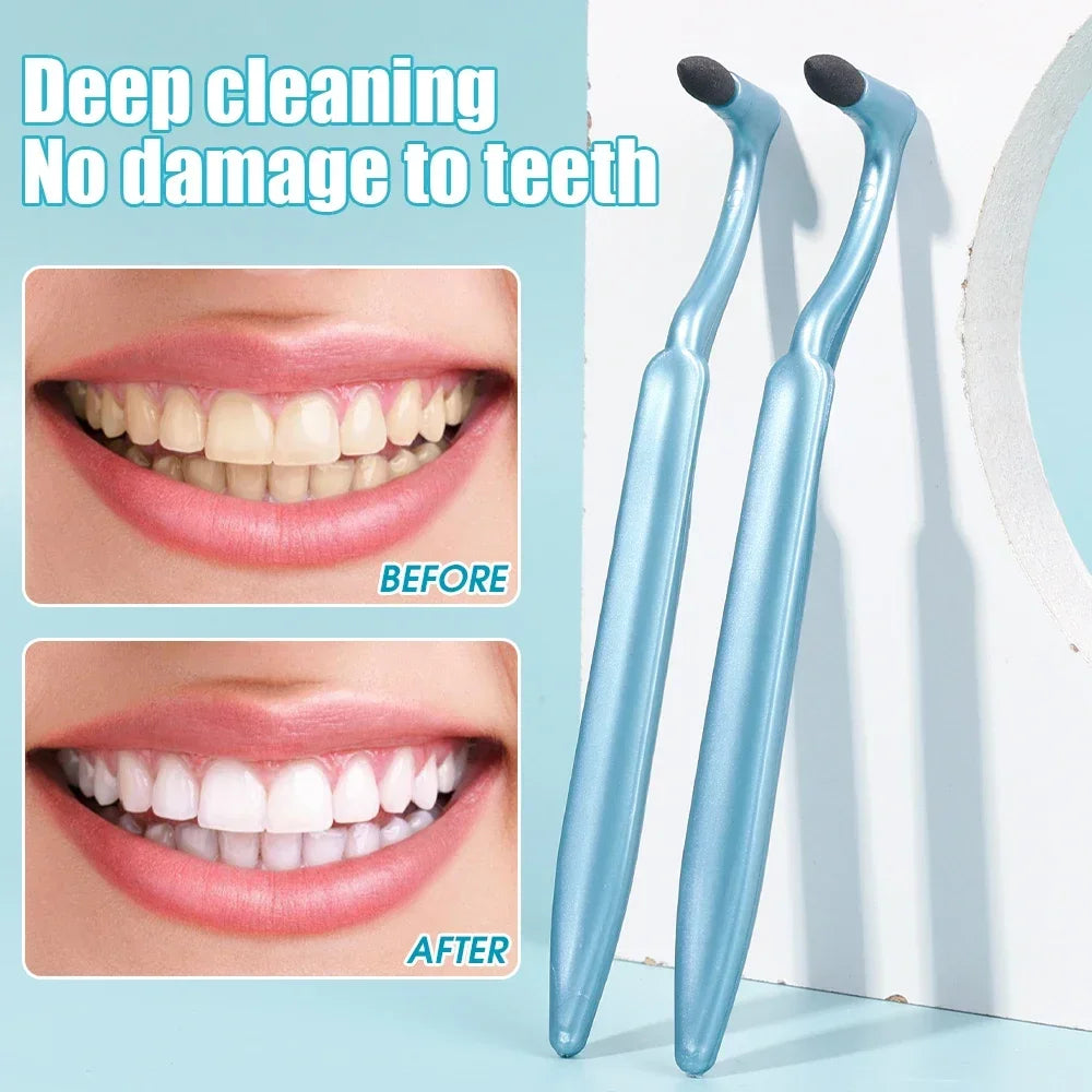 Tooth Stain Deep Cleaning Brush | Deeply Clean Gums Mouth Interdental Brush | No Hurt Teeth | Stain Eraser Remove| Instant Portable Tool