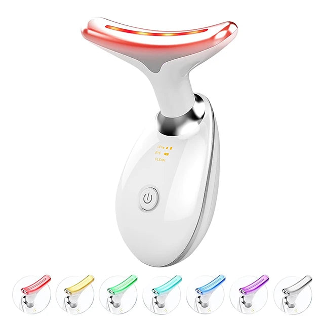 7 Colors Anti Wrinkle Facial Massager | Neck Face Beauty Device | Skin Tighten | Facial Lift Device | Reduce Double Chin | Skin Care Tool