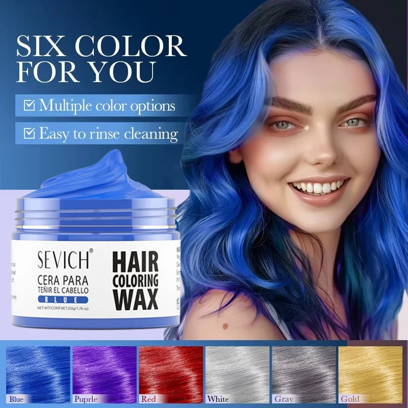 Temporary Hair Coloring Wax | Dye Cream Hair Gel for Hair Styling