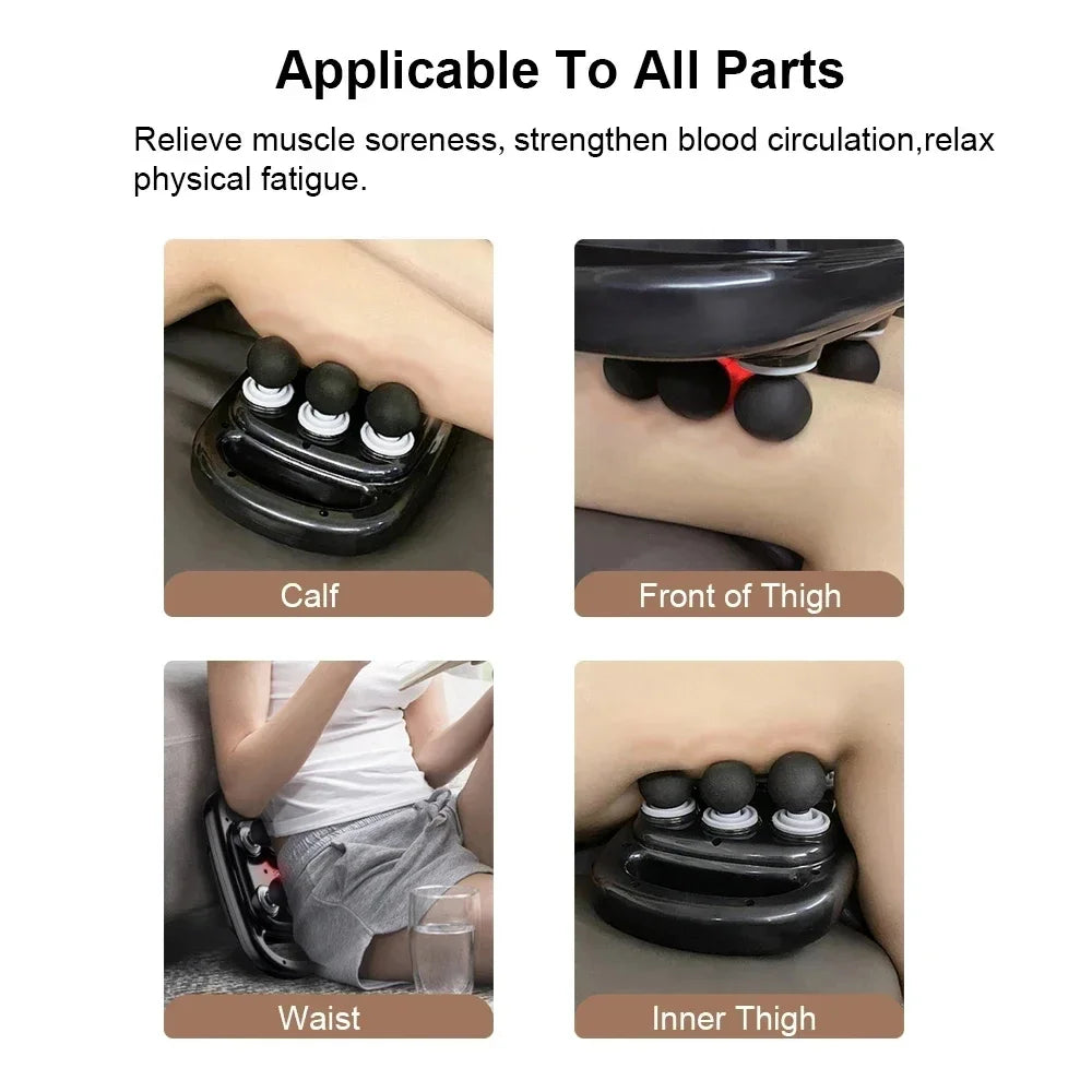 Six Heads Fascia Gun Massage | Deep Tissue | Muscle Relaxation | Body Neck Pain Relief | Cervical Spine Massager