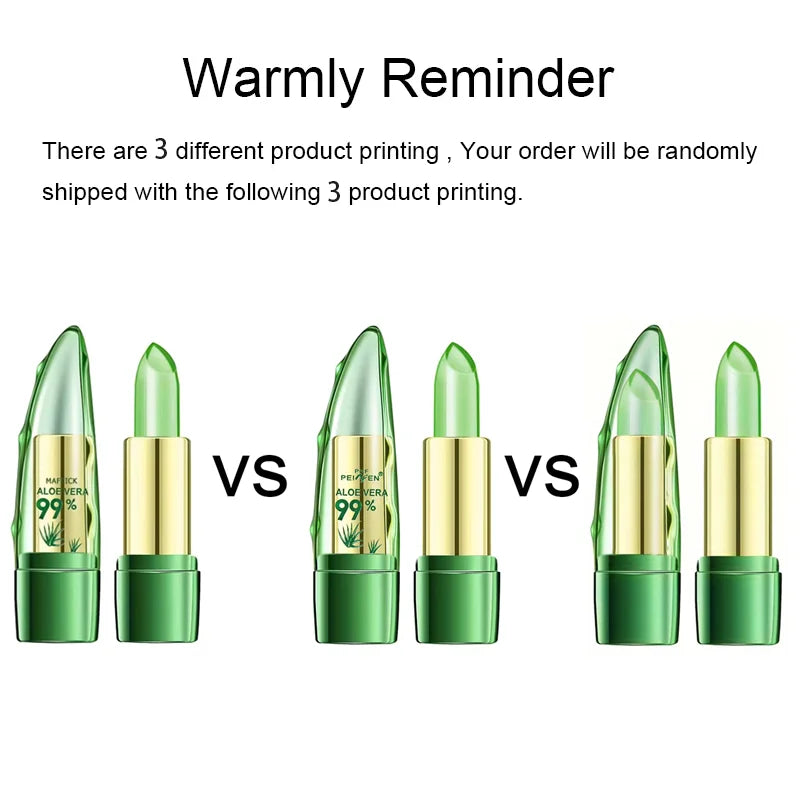Change Color Lipstick | Aloe Vera | Long-Lasting | Moisturizing | Magical Color Change