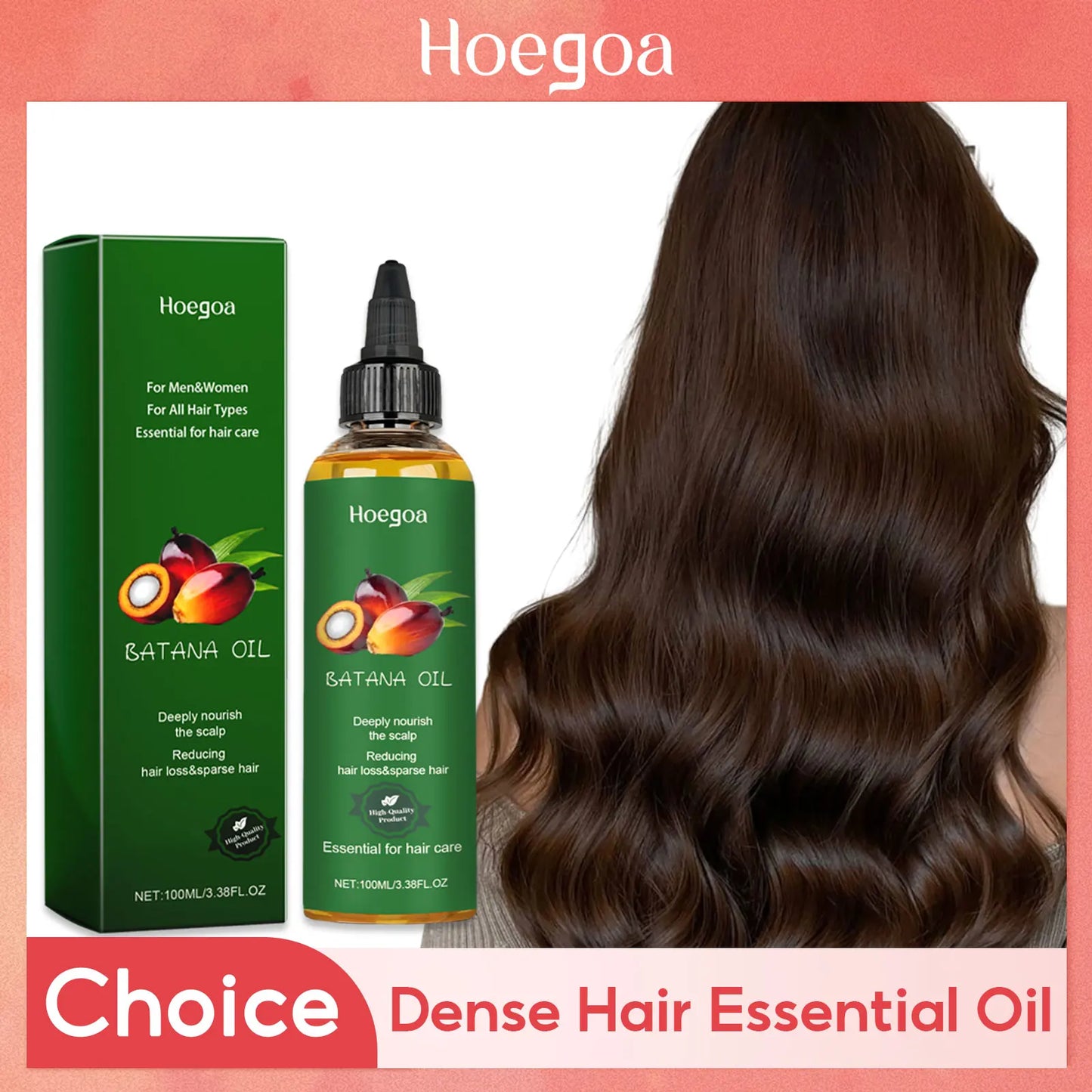 Batana Oil | Hair Strengthen Repair | Split Ends Damage | Increase Hair Thickness and Smoothness | Dense Hair Essential Oil