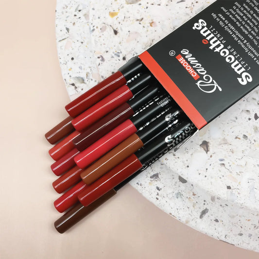 12 Pieces Lipstick Lip Liner Set | Long-Lasting
