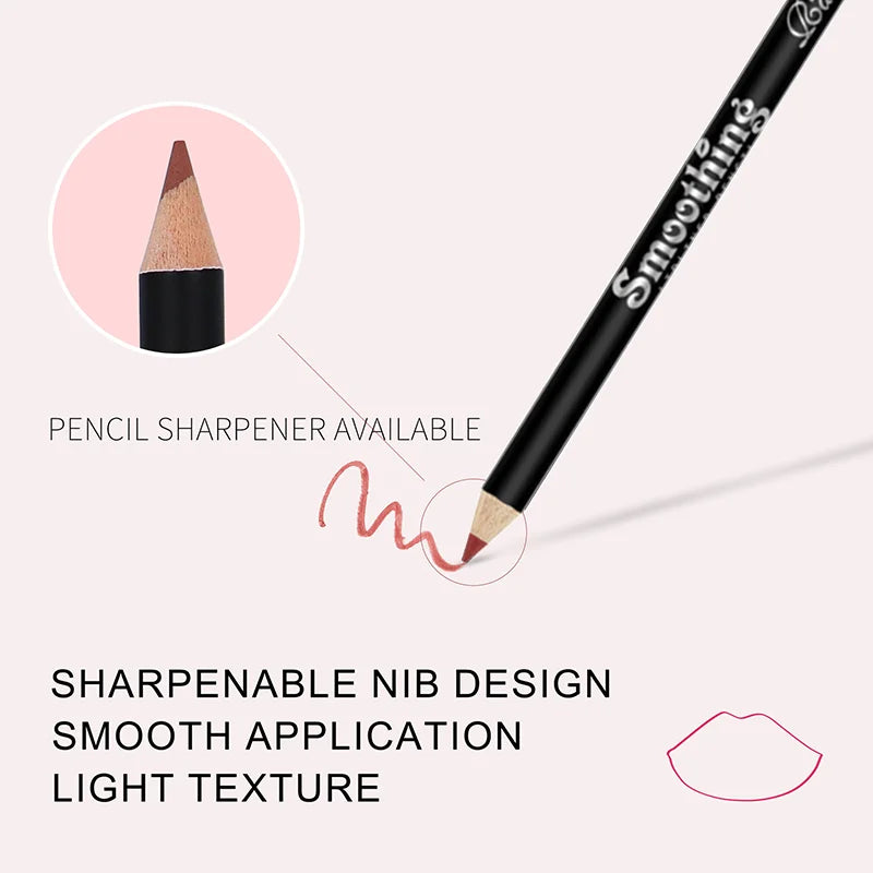 12 Pieces Lipstick Lip Liner Set | Long-Lasting