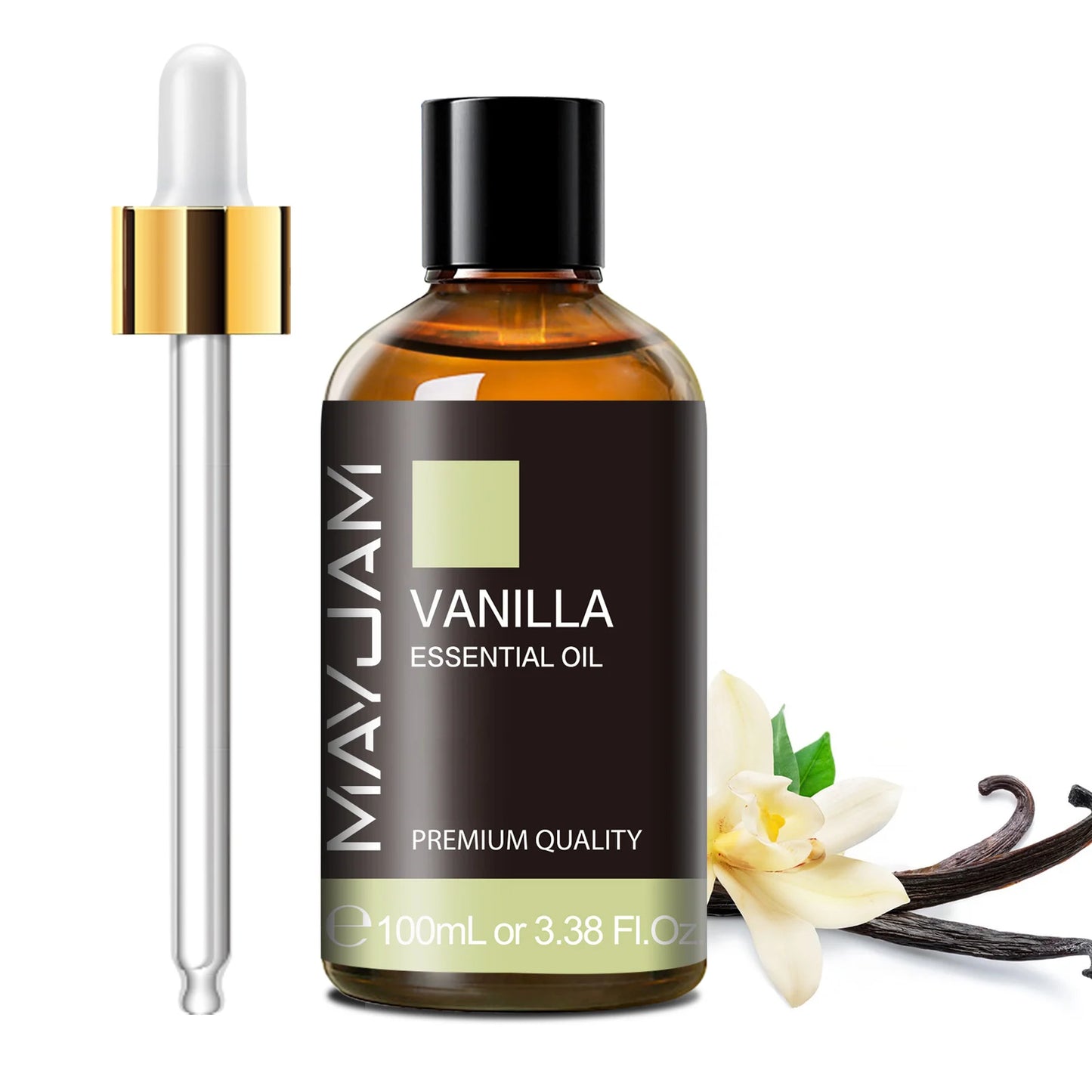MAYJAM 100ml (3.38 FL OZ) | Pure Essential Oil with Glass Dropper | Aromatherapy Essential Oils