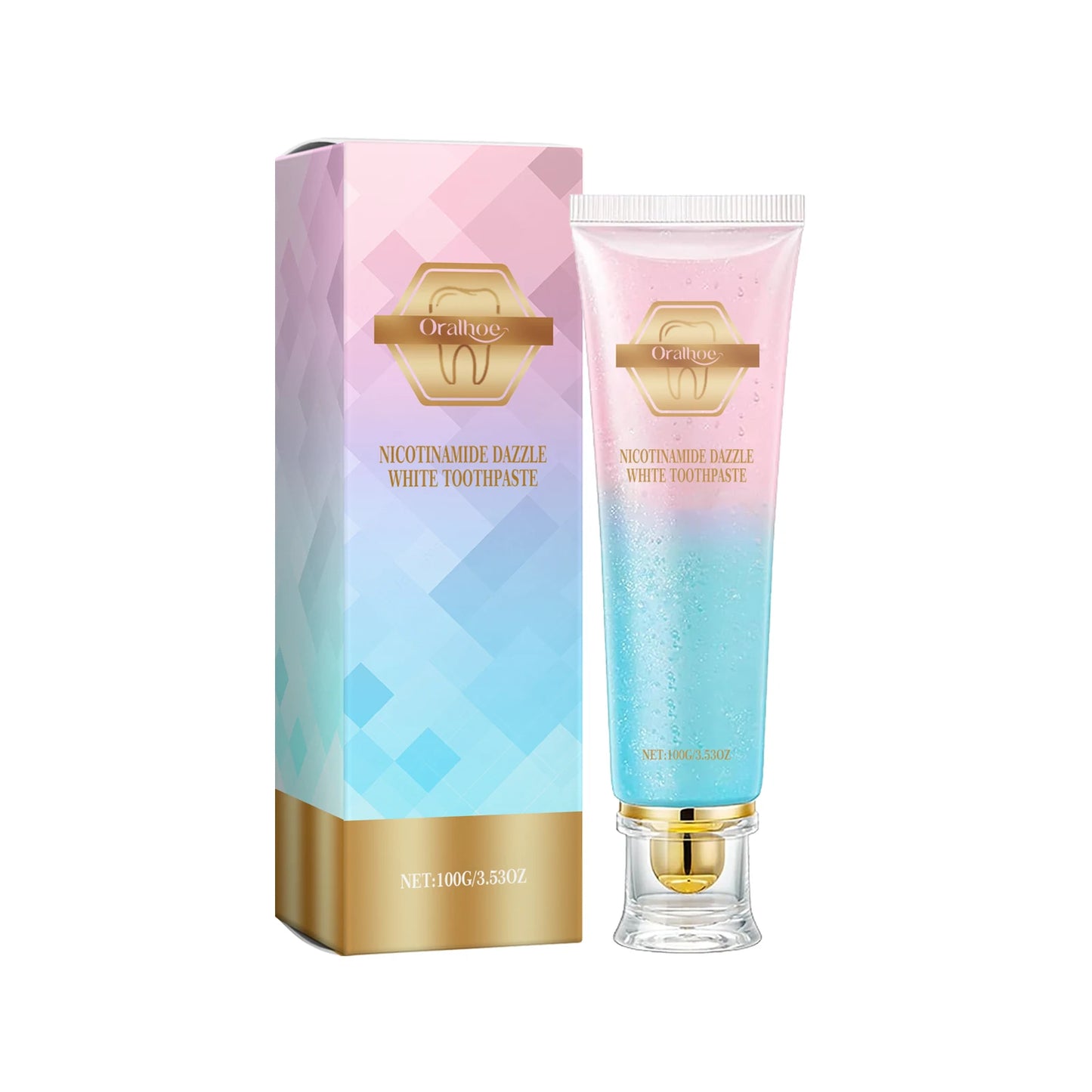 Niacinamide Whitening Toothpaste | Dental Stains Removing | Prevent Bad Breath | Oral Cleaning | Refreshing | Reduces Plaque | Toothpaste