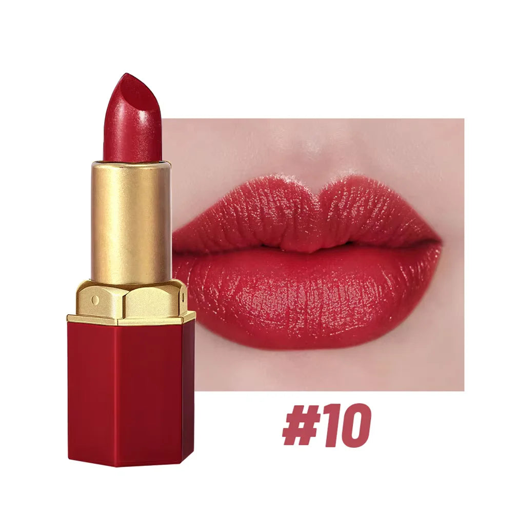 Gold Bar Lipstick | Pearlescent | Glitter | Makeup