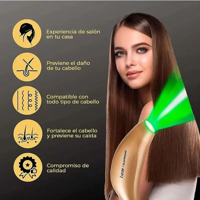 Lizze Tri-Chroma Photon Scalp Therapy Device | 630nm/525nm/465nm Led | For Scalp Care & Hair Growth | Clinically Proven