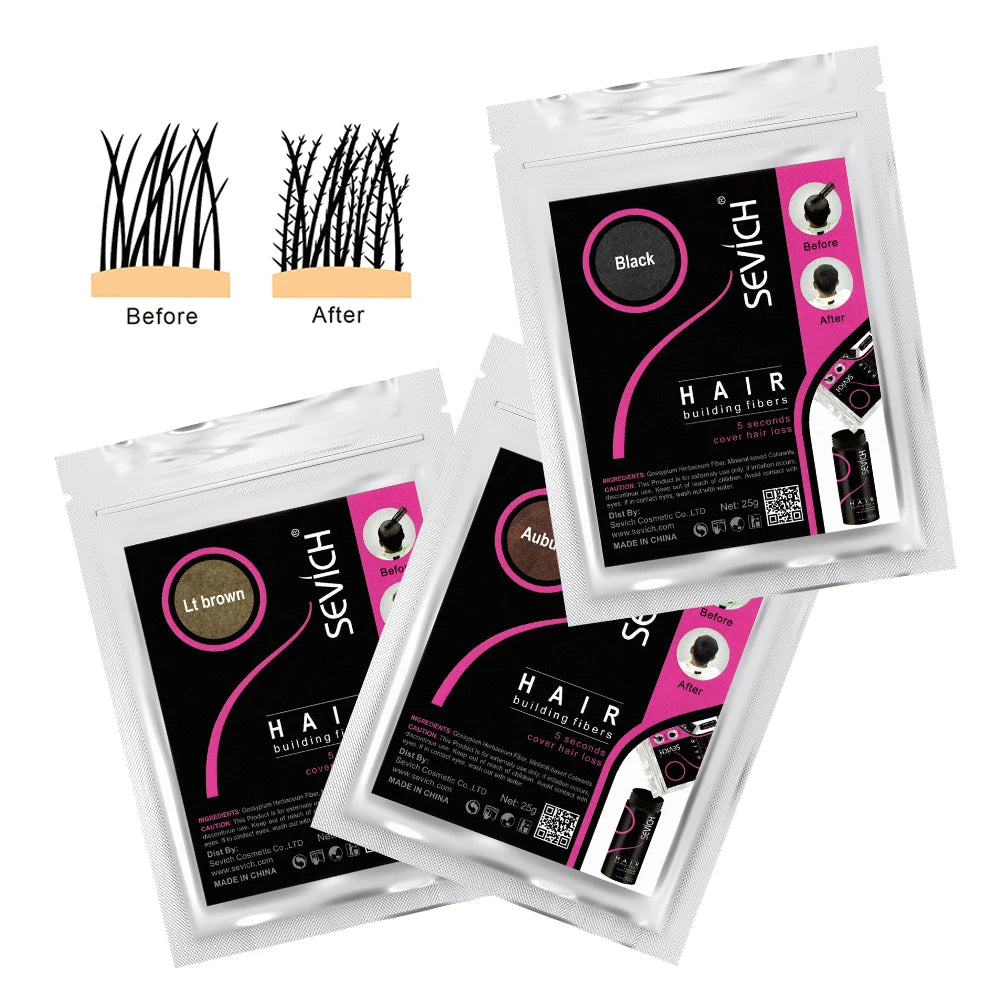 SEVICH Hair Fiber Thickening Powder Spray | Hair Loss Concealer