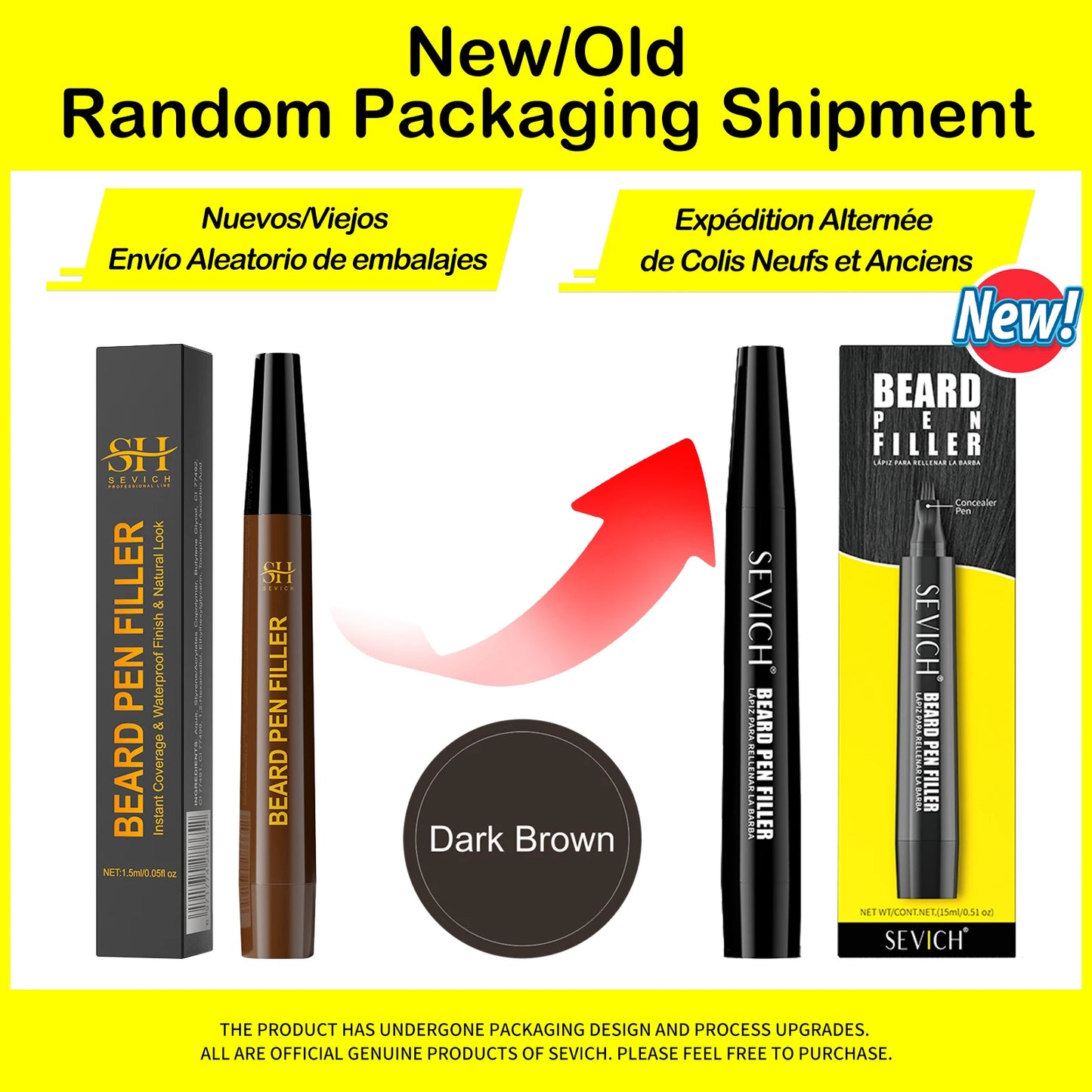 Beard Pen Filler | Moustache Coloring Pen Filler | Waterproof Stuffing Pen Tool