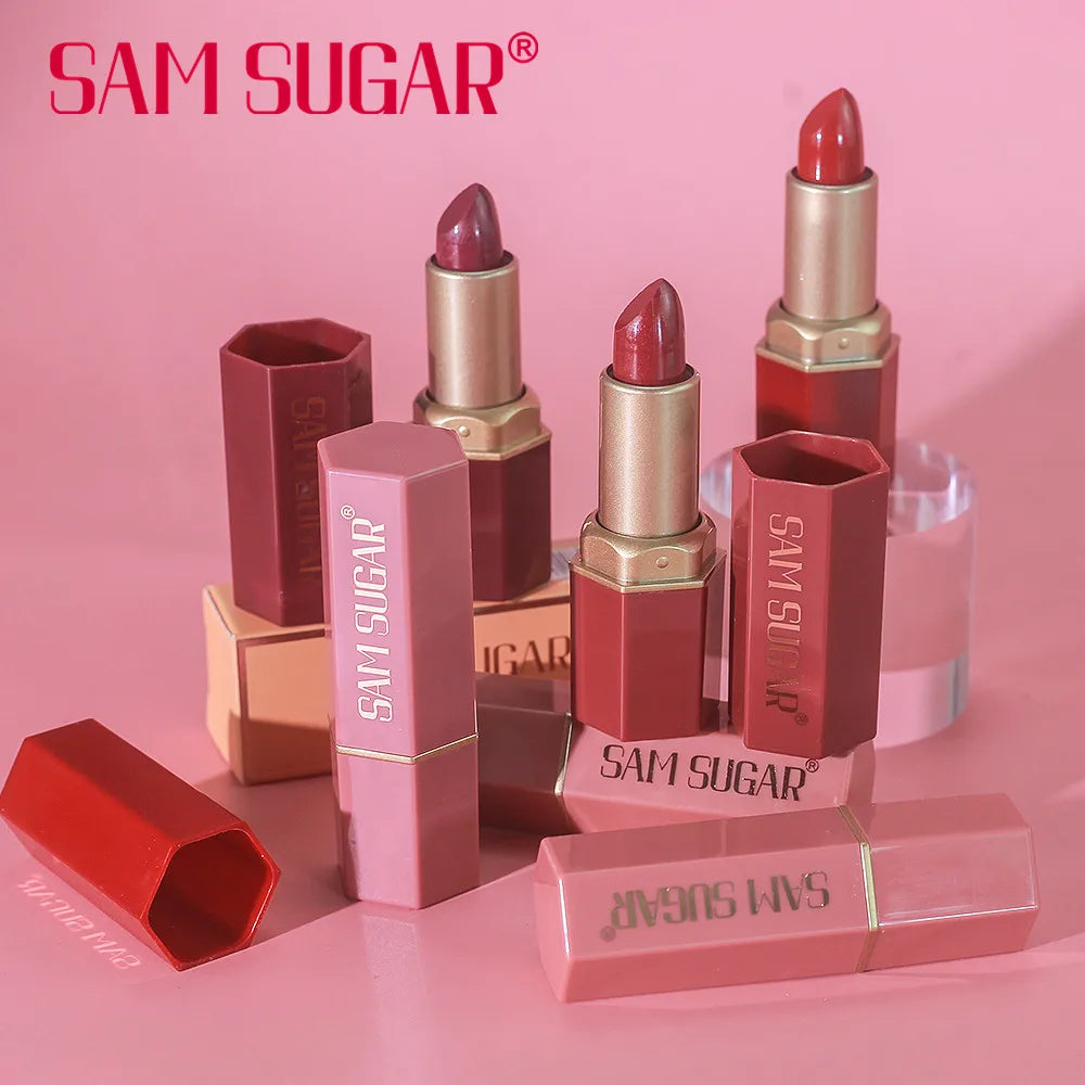 Gold Bar Lipstick | Pearlescent | Glitter | Makeup
