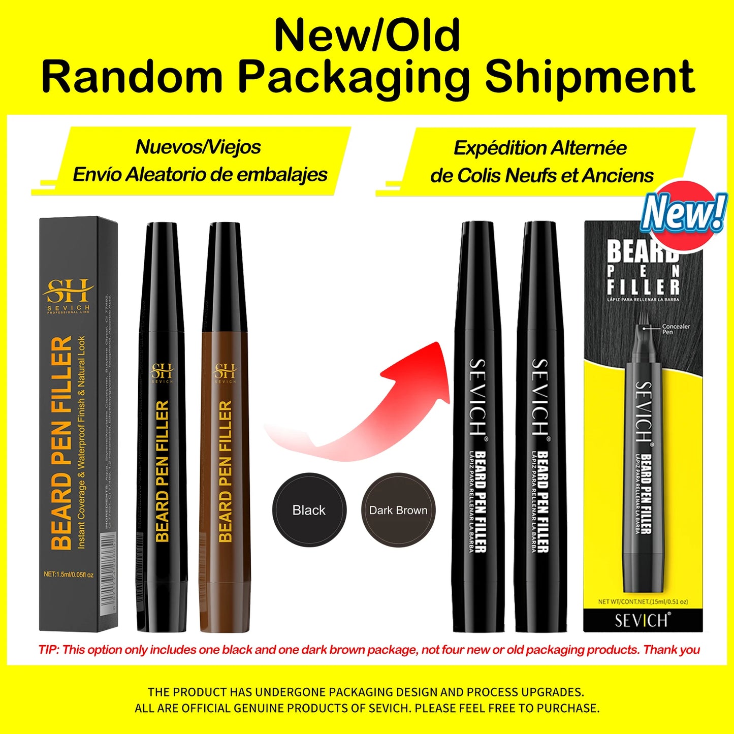 Beard Pen Filler | Moustache Coloring Pen Filler | Waterproof Stuffing Pen Tool