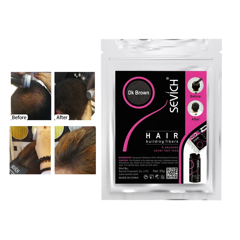 SEVICH Hair Fiber Thickening Powder Spray | Hair Loss Concealer