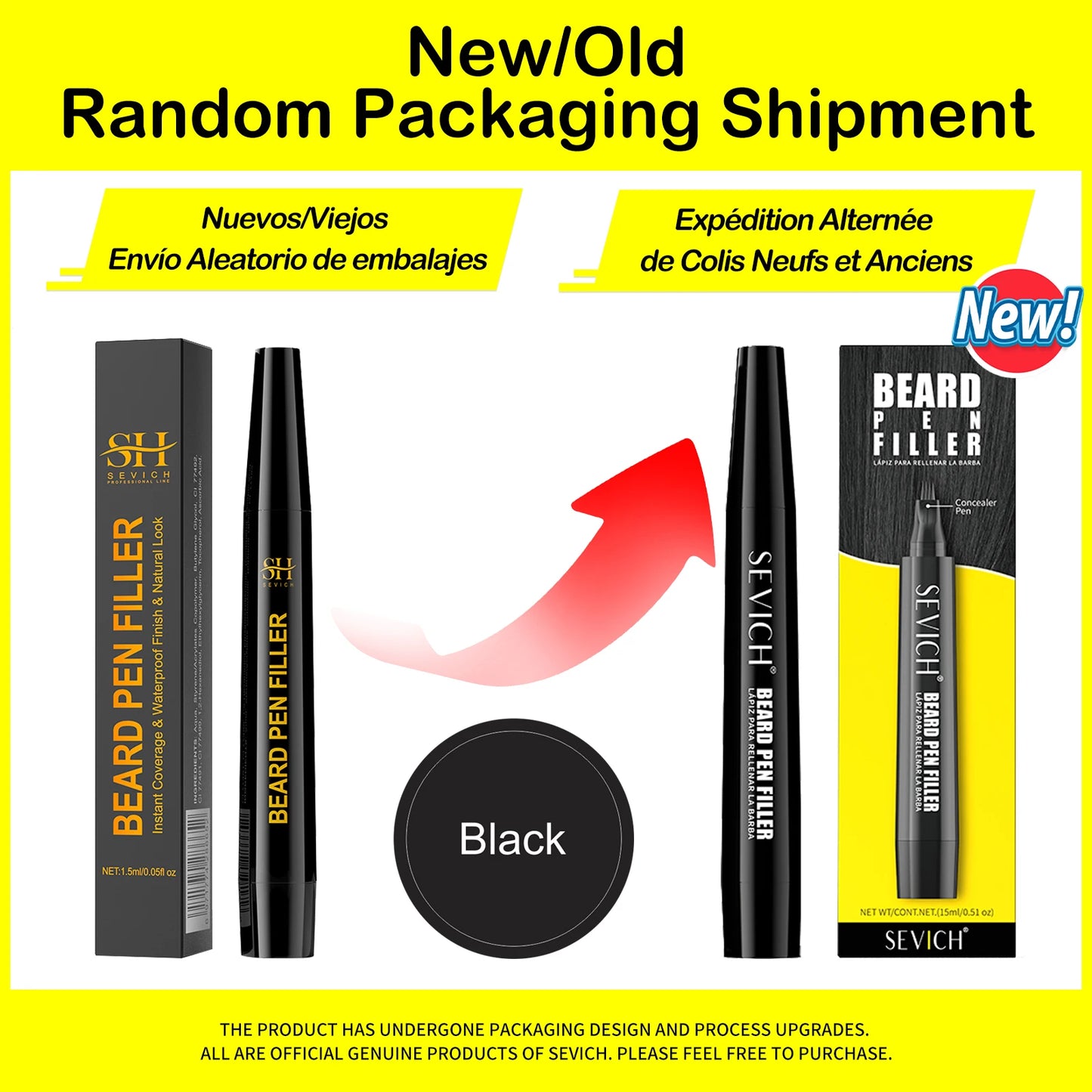 Beard Pen Filler | Moustache Coloring Pen Filler | Waterproof Stuffing Pen Tool
