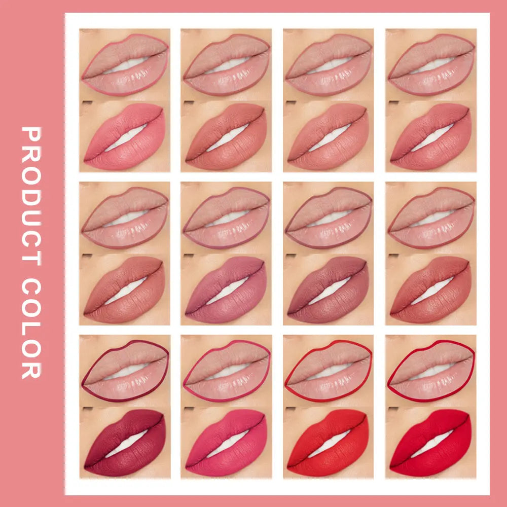 Lip Liner Lipstick Pen | Waterproof | Long-Lasting | Matte | Automatic Rotating Lip Liner