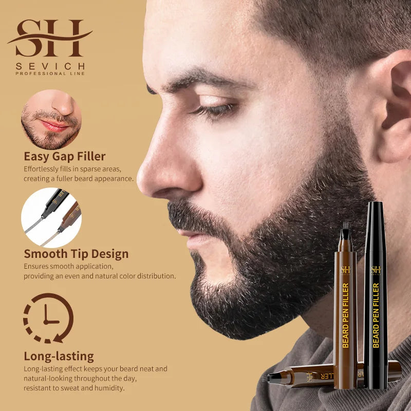 Beard Pen Filler | Moustache Coloring Pen Filler | Waterproof Stuffing Pen Tool
