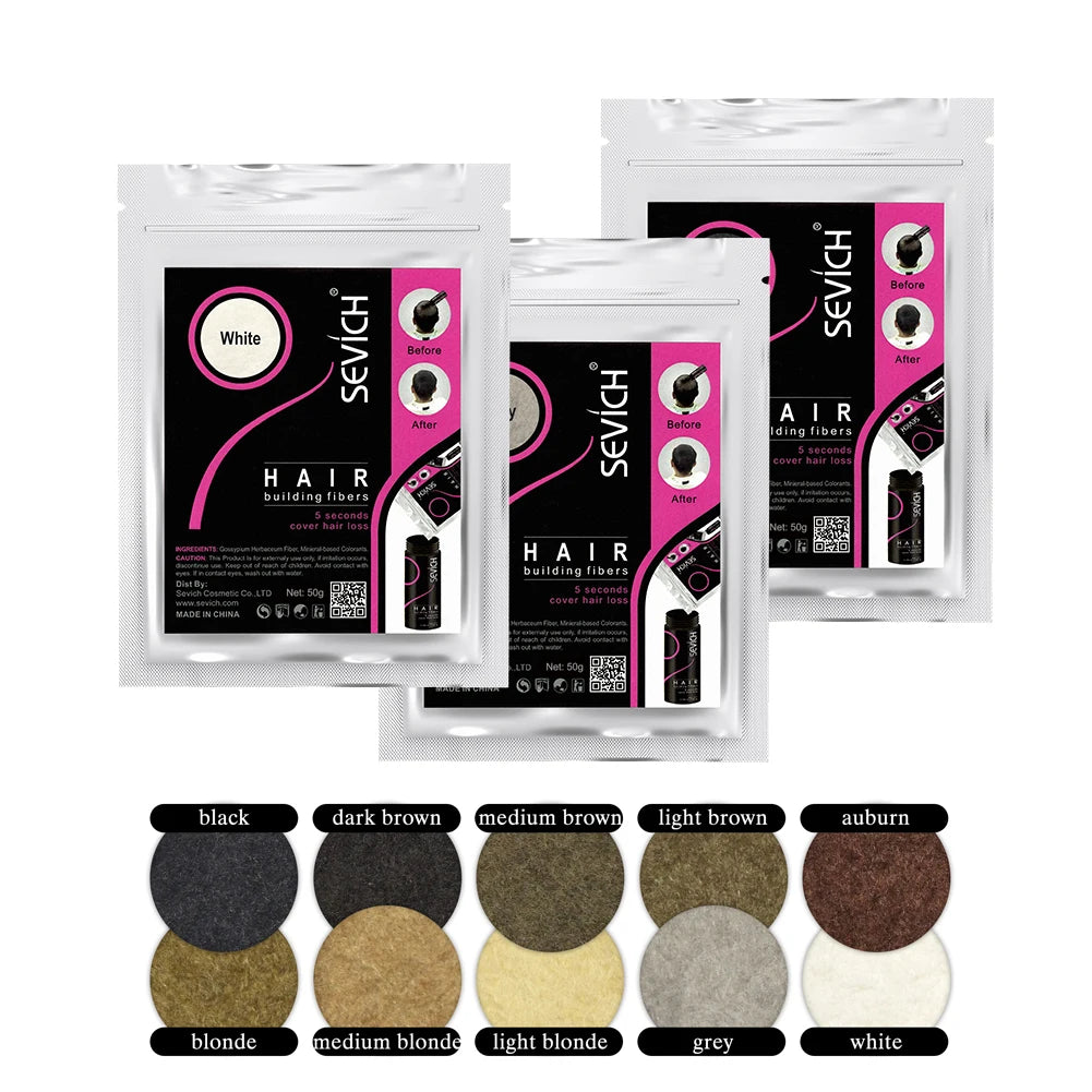 SEVICH Hair Fiber Thickening Powder Spray | Hair Loss Concealer